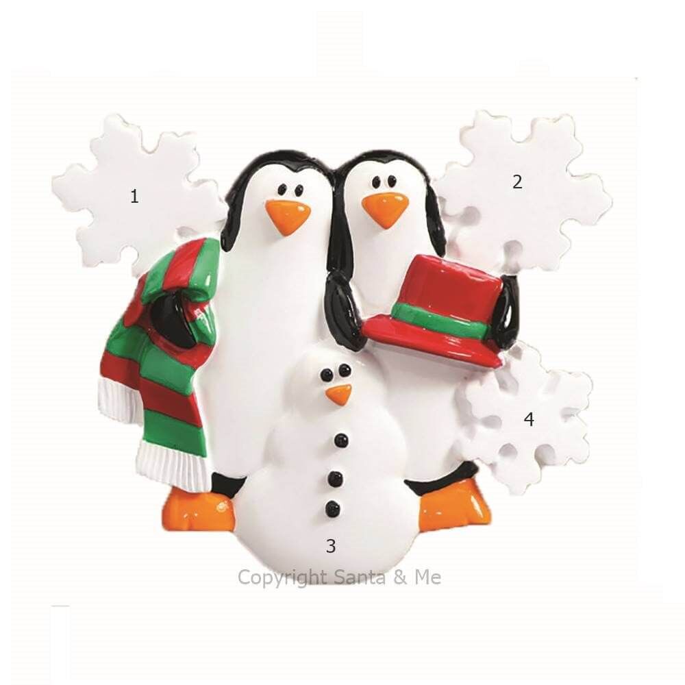 Penguins Making Snowman /2
