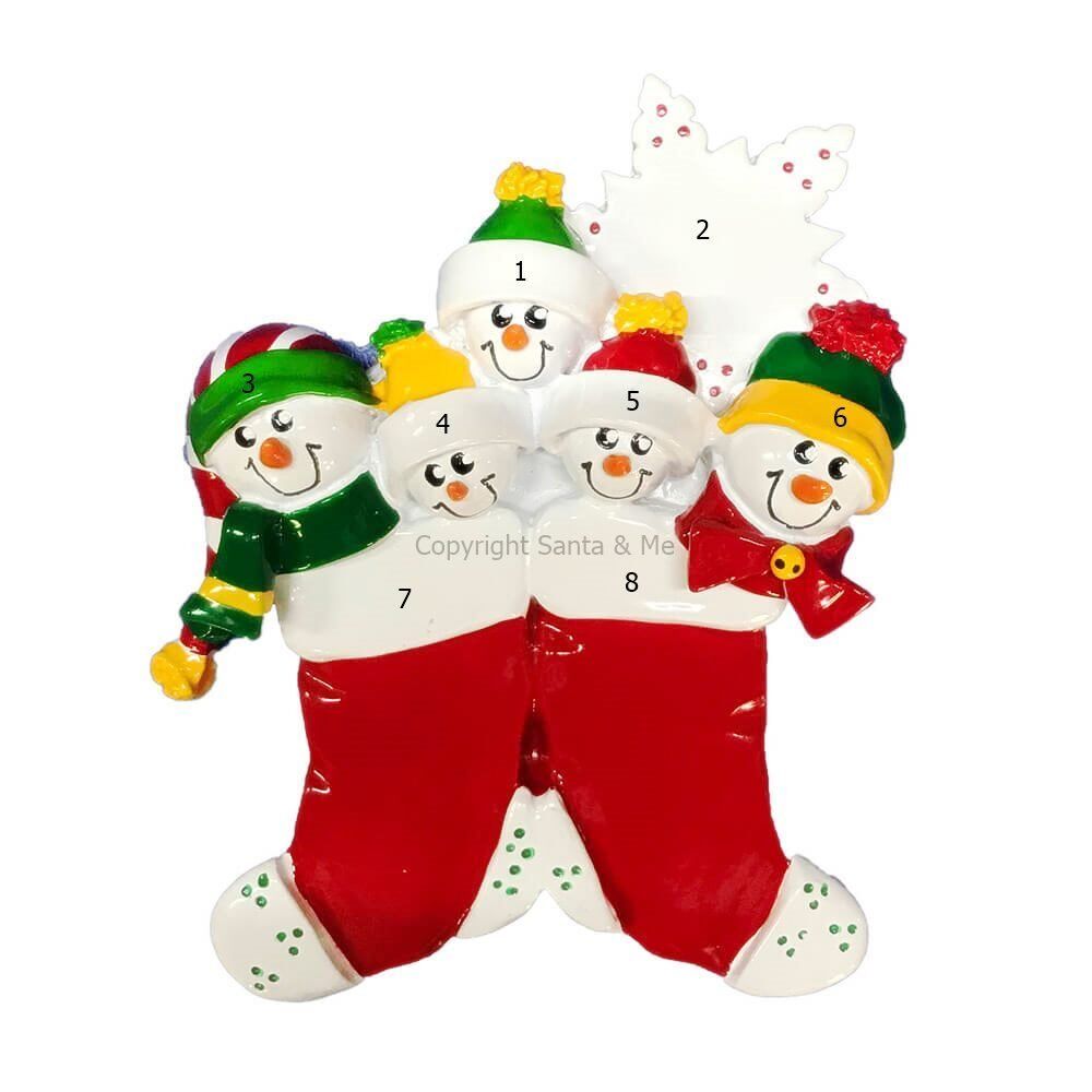 Stocking Snow Family /5