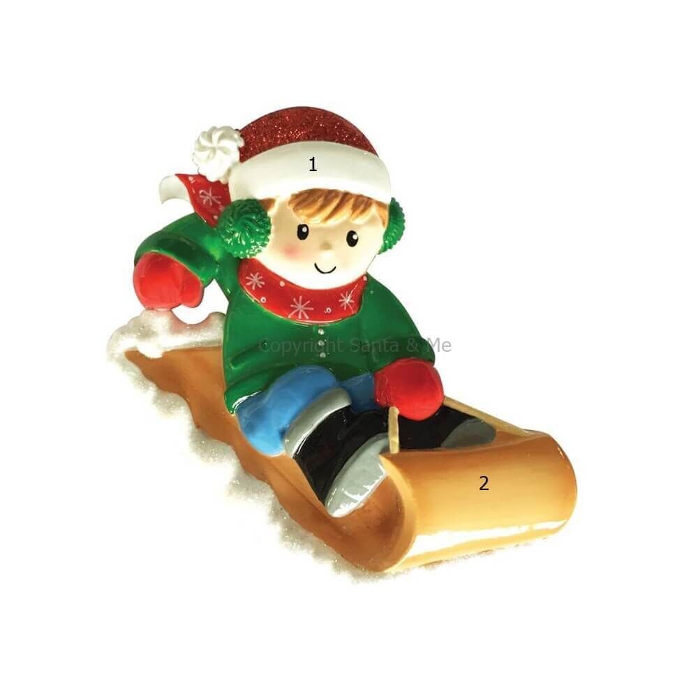Boy On Sled