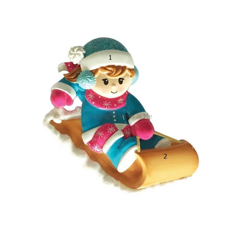 Girl On Sled