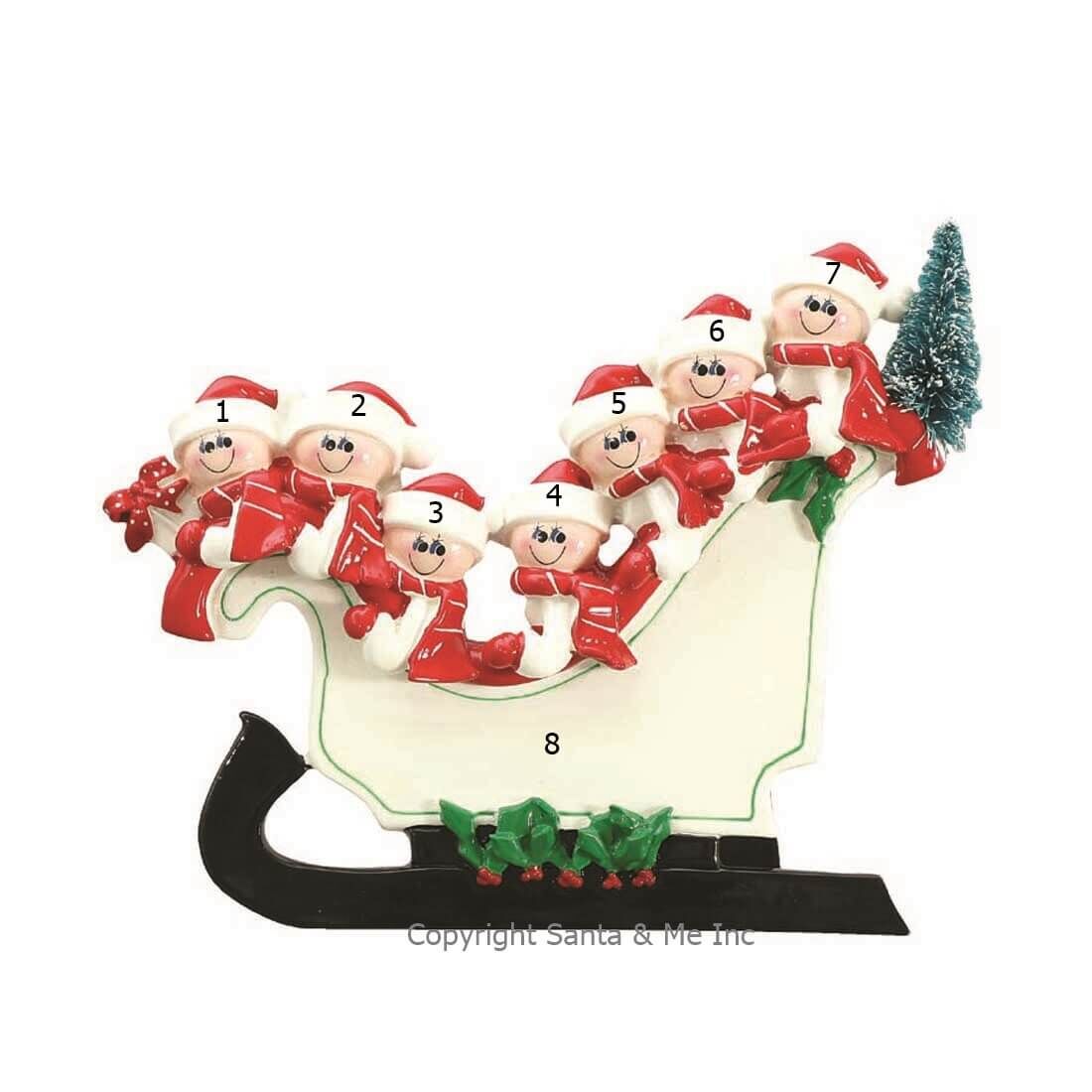 Sleigh Family /7 (Table Decoration)