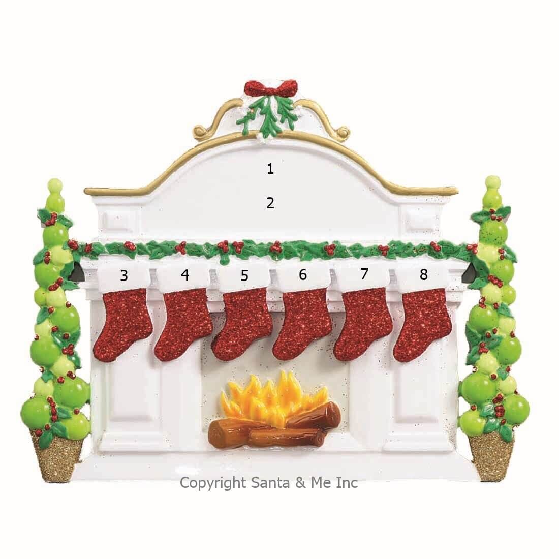 Mantle Fireplace /6 (Table Decoration)