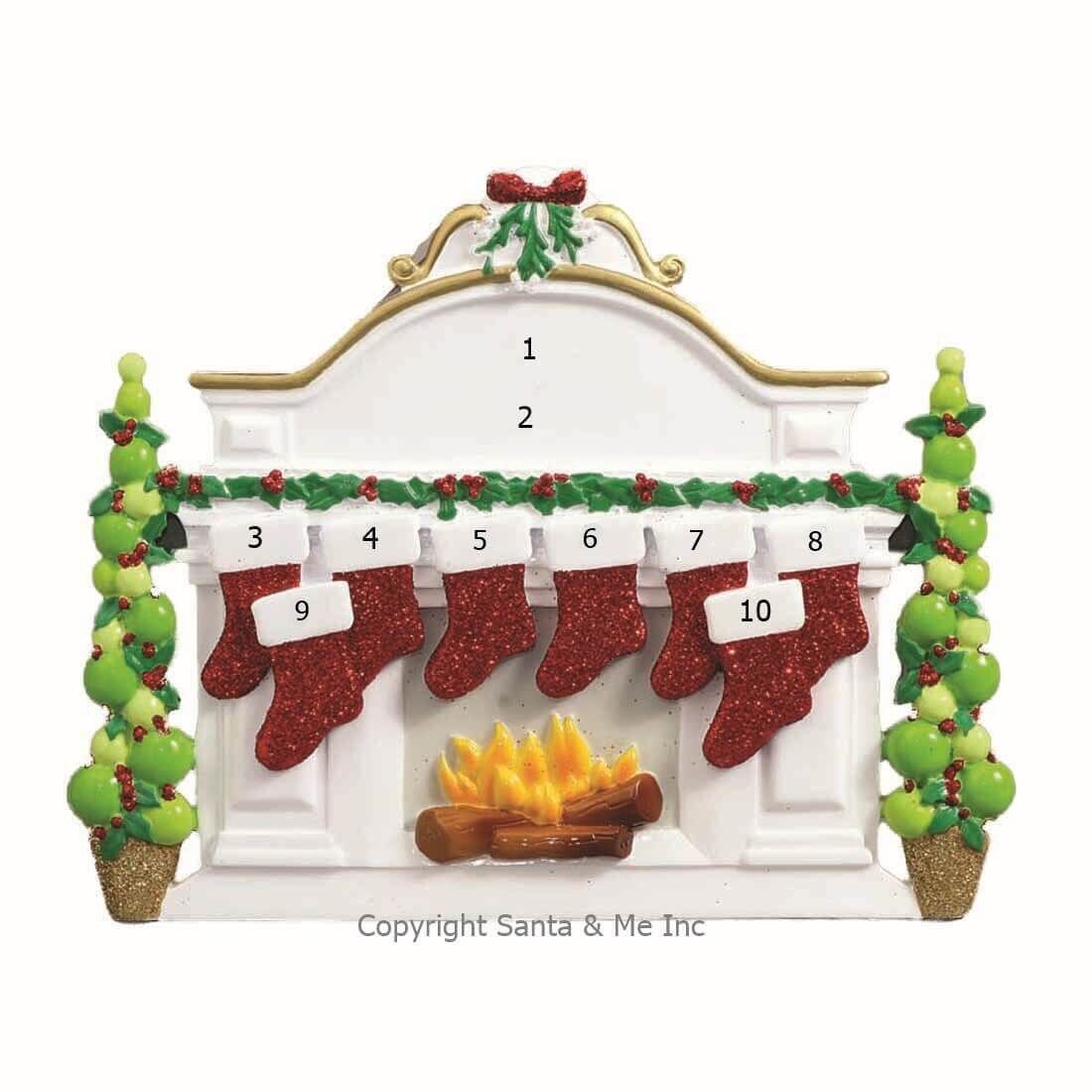 Mantle Fireplace /8 (Table Decoration)