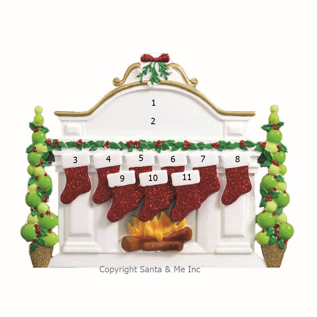Mantle Fireplace /9 (Table Decoration)