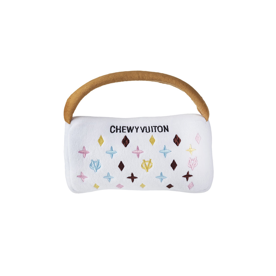 XL - White Chewy Vuiton Handbag Toy (Pets)