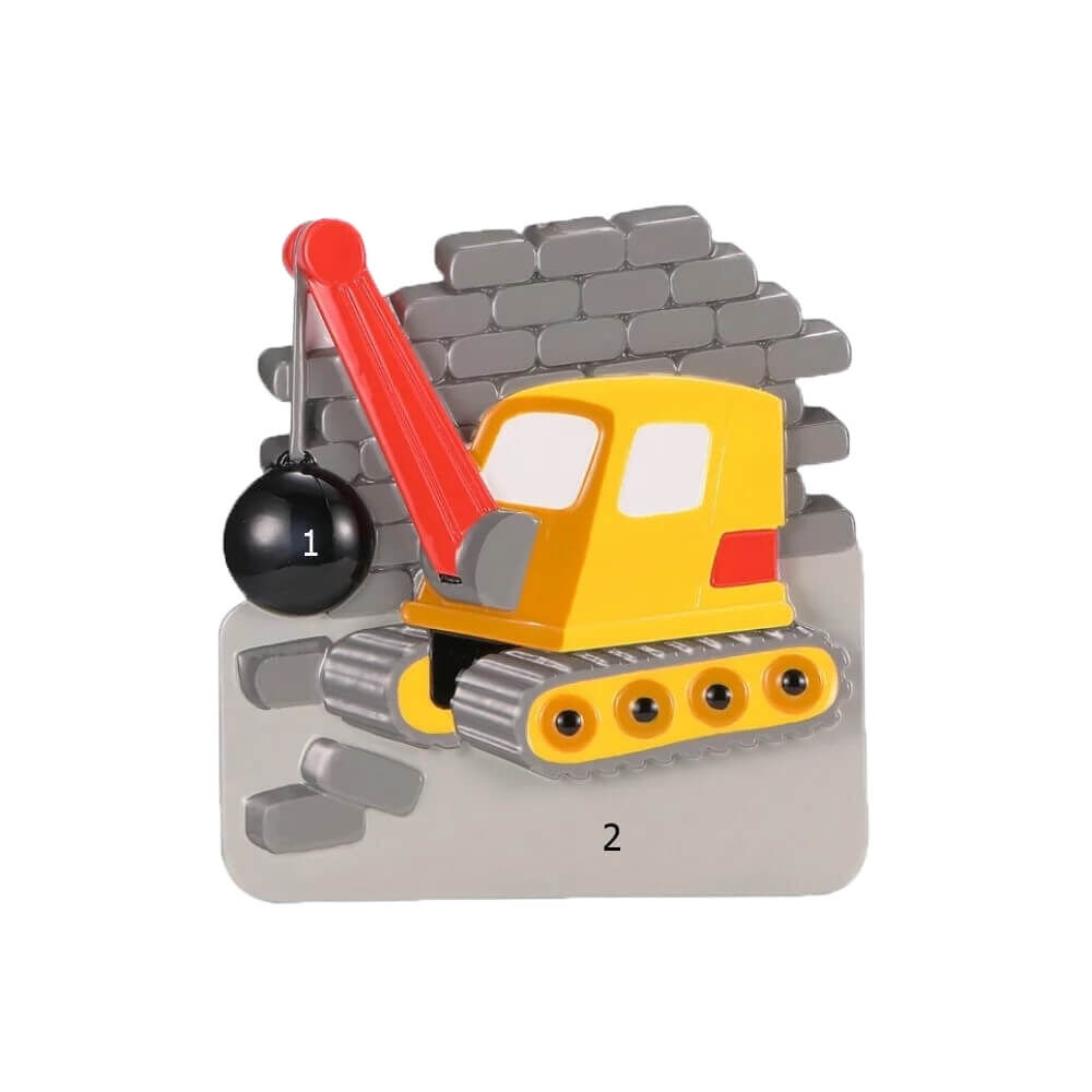 Crane With Wrecking Ball