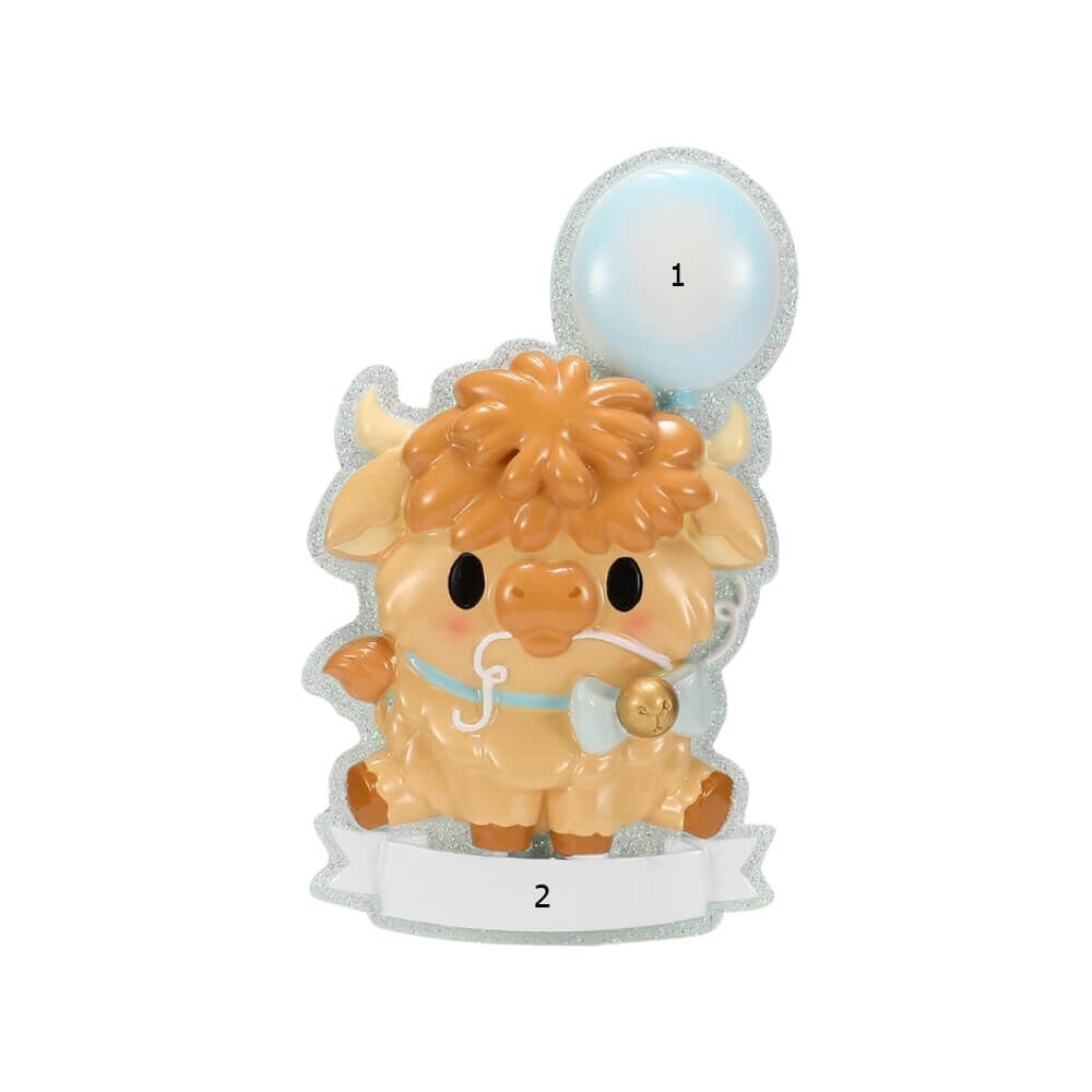 Highland Cow Cutesy - Blue
