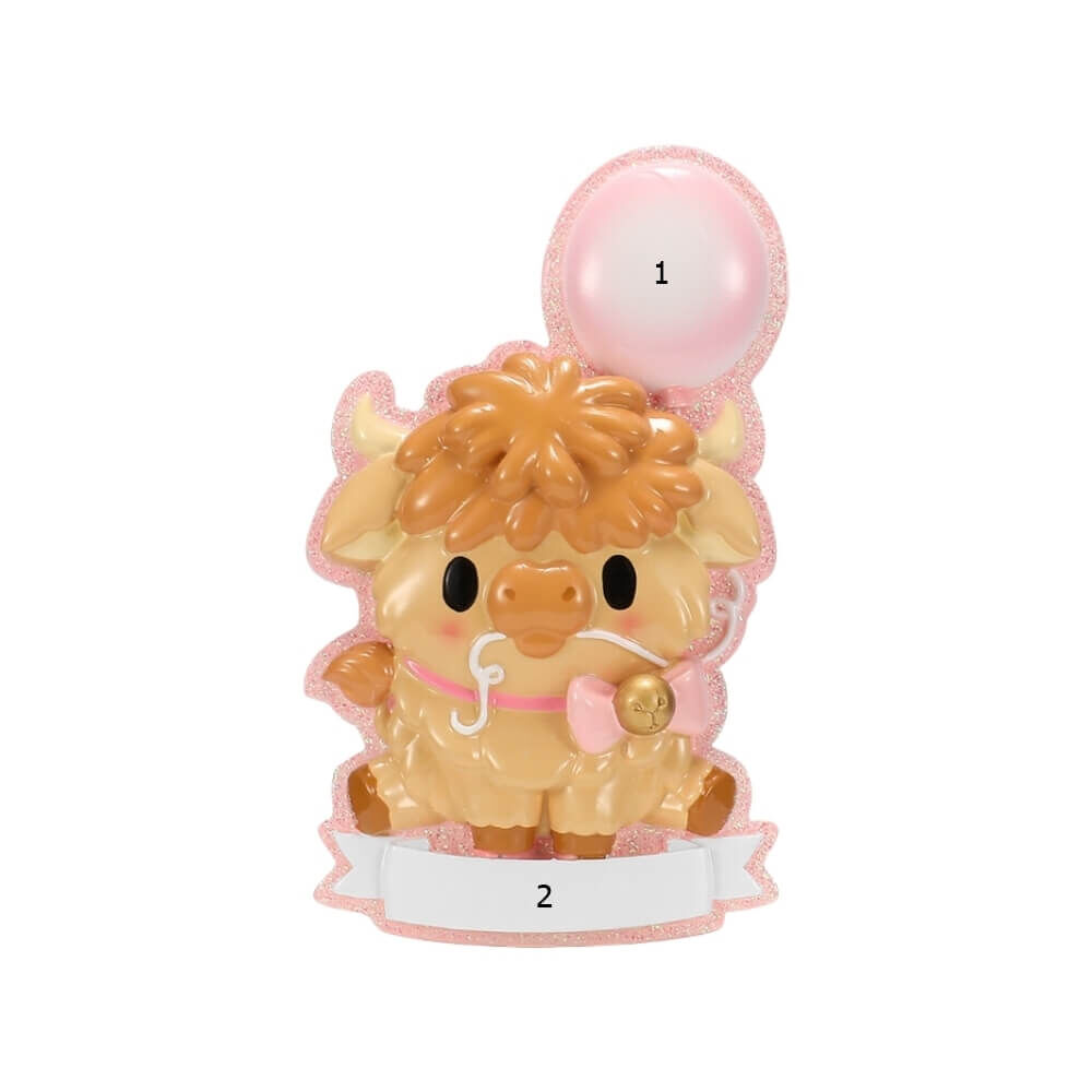 Highland Cow Cutesy - Pink