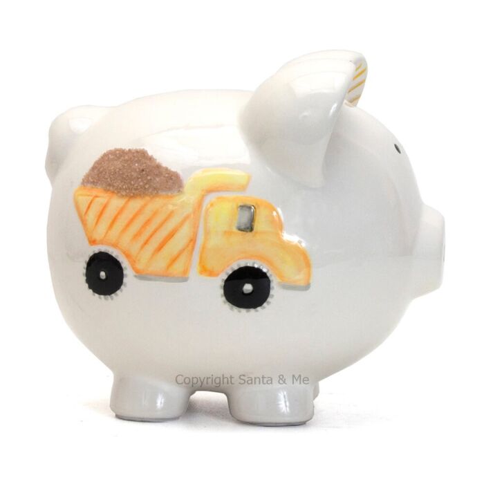 Large Digger Dump Truck Piggy Bank