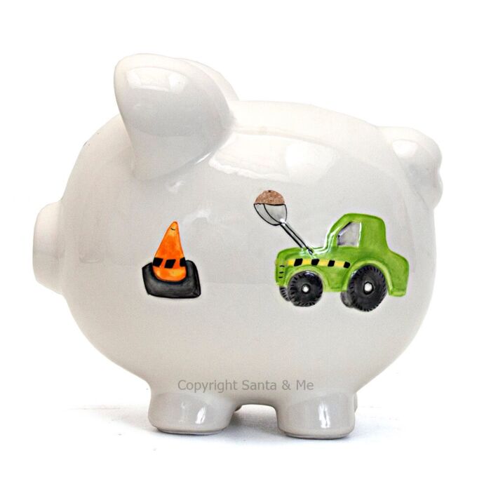 Large Digger Dump Truck Piggy Bank