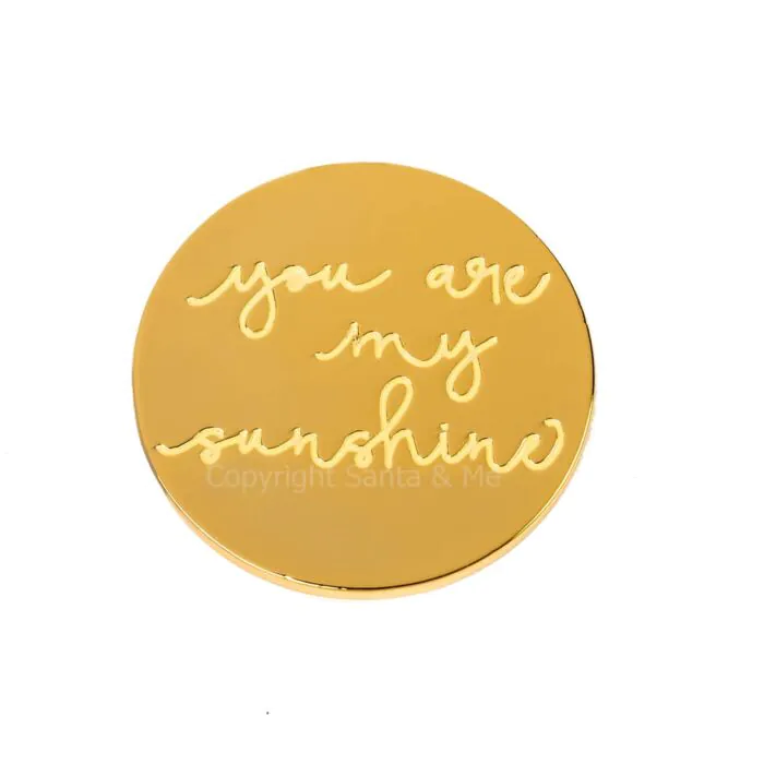 18kt Gold Plating Locket Note - My Sunshine 18kt Gold Plating Locket Note - My Sunshine
