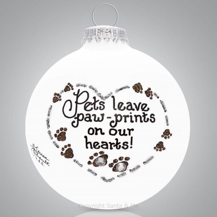 Pet Paw Prints - 2091-Ball - Santa & Me Pet Paw Prints - 2091-Ball - Santa & Me