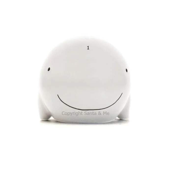 Solid Whale Bank /White - Money Bank