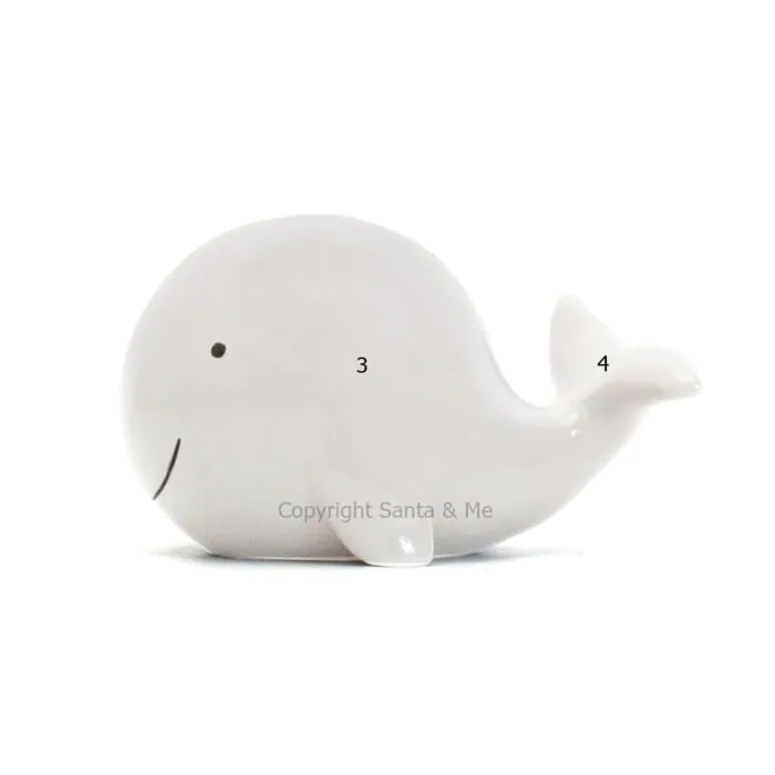 Solid Whale Bank /White - Money Bank