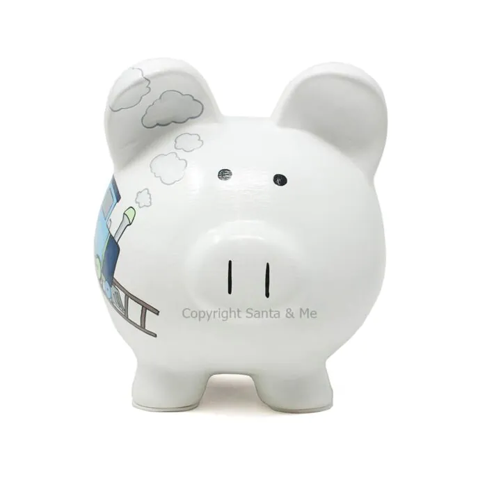Large Box Car Train Piggy Bank
