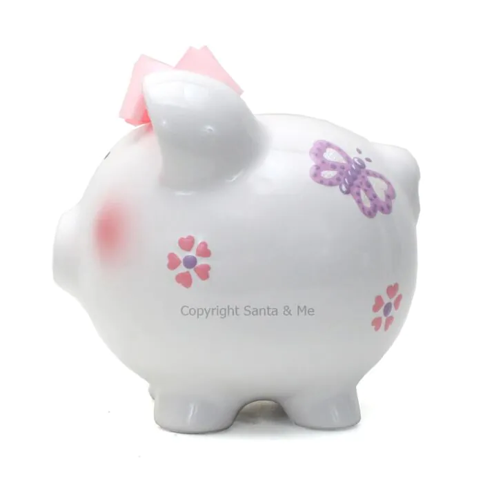 Large Butterflies Piggy Bank