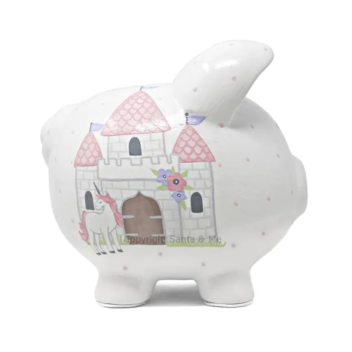 Large Unicorn Castle Piggy Bank