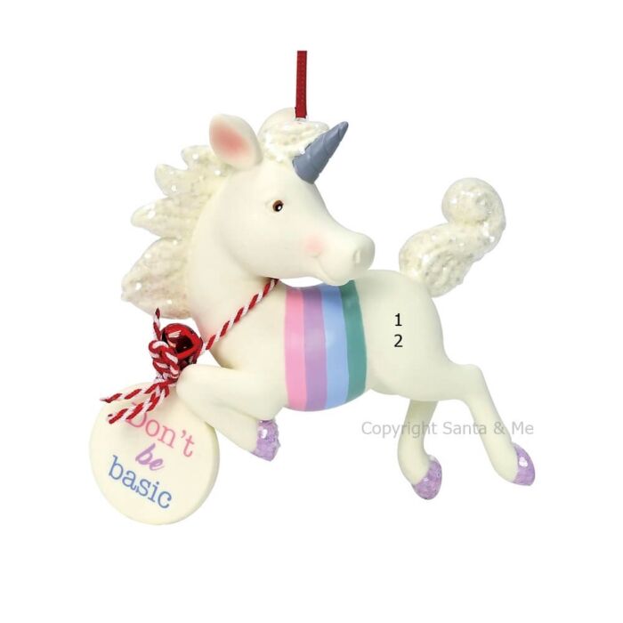 Flying Unicorn with Stripes - D56-6002144 - Santa & Me Flying Unicorn with Stripes - D56-6002144 - Santa & Me
