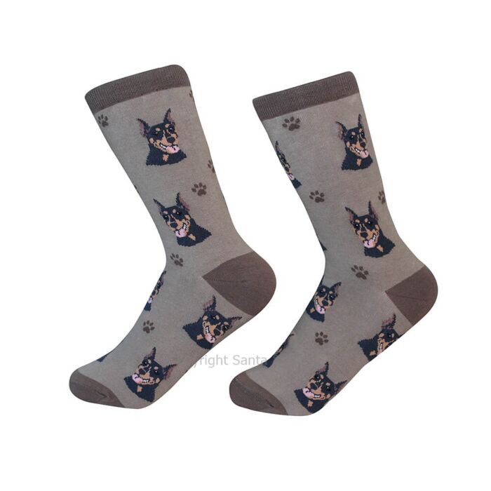 Doberman /Socks - 800-101-Dobe - Santa & Me Doberman /Socks - 800-101-Dobe - Santa & Me