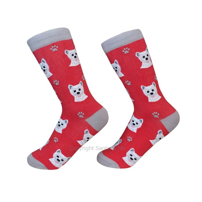 Westie /Socks - 800-45-Westi - Santa & Me Westie /Socks - 800-45-Westi - Santa & Me