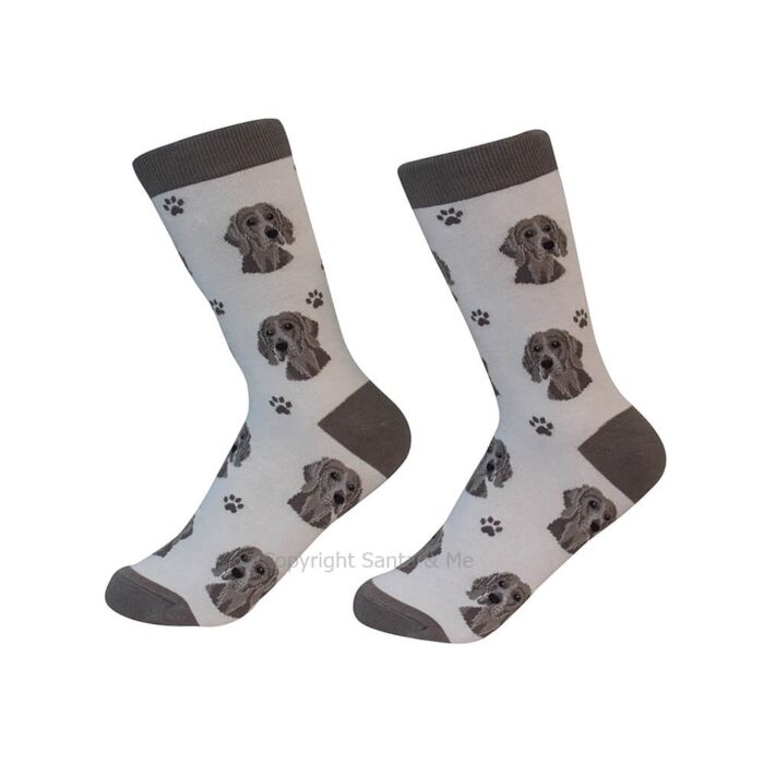 Weimaraner /Socks - 800-54-Weima - Santa & Me Weimaraner /Socks - 800-54-Weima - Santa & Me