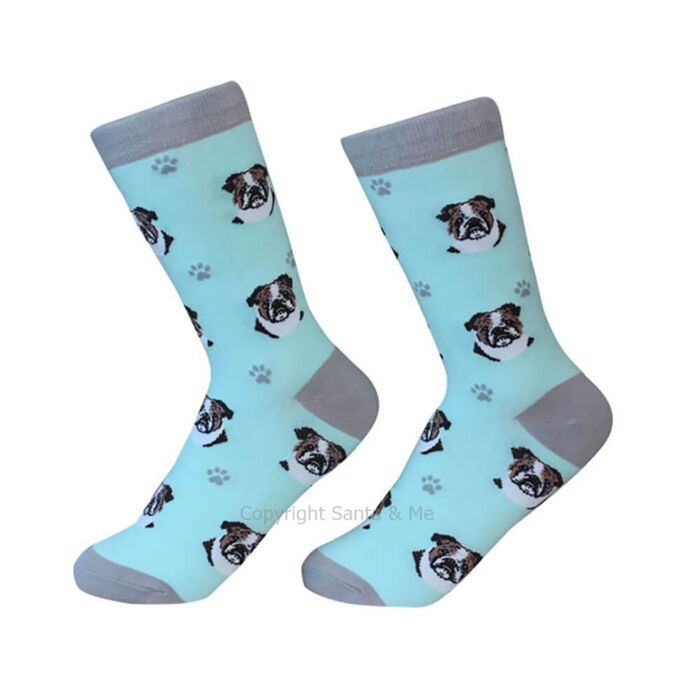 Bulldog /Socks - 800-8-Bulldo - Santa & Me Bulldog /Socks - 800-8-Bulldo - Santa & Me