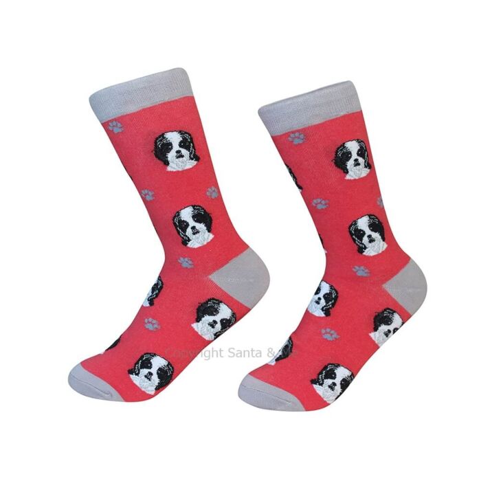 Shih Tzu Black /Socks - 800-87B-Shih - Santa & Me Shih Tzu Black /Socks - 800-87B-Shih - Santa & Me