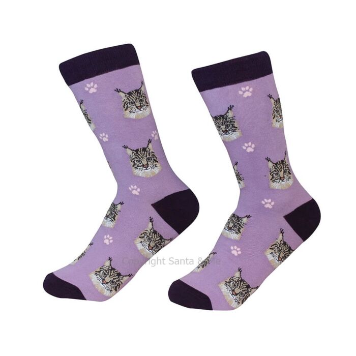 Maine Coon Cat /Socks - 801-6-MaineC - Santa & Me Maine Coon Cat /Socks - 801-6-MaineC - Santa & Me