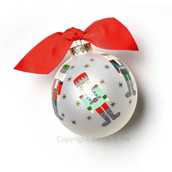 Nutcracker Glass Ornament - CHMAS-NUTCR - Santa & Me Nutcracker Glass Ornament - CHMAS-NUTCR - Santa & Me
