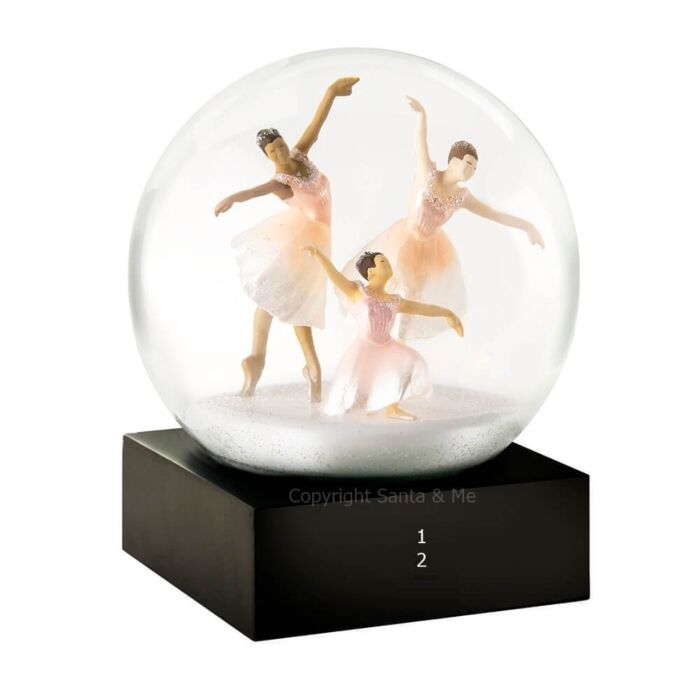 Three Dancers - Snow Globe - CS199-Dancer - Santa & Me