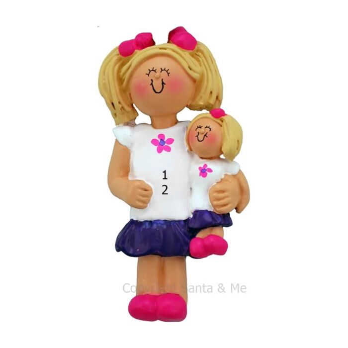 Child With Doll /Female Blonde - OC289-FBL - Santa & Me