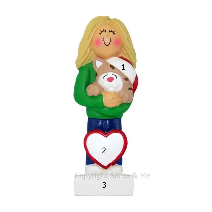 Cat Lover /Female Blonde - OC321-FBL - Santa & Me Cat Lover /Female Blonde - OC321-FBL - Santa & Me