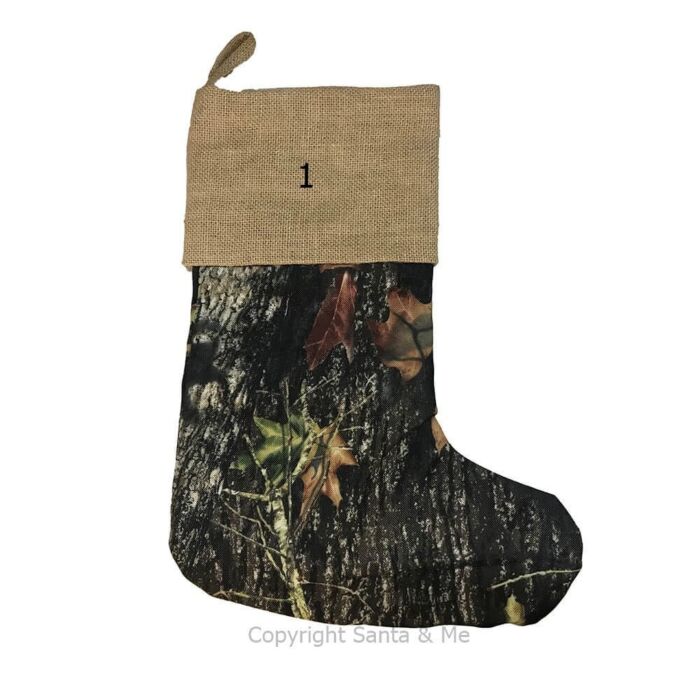 Woods - Embroidered Stocking - WOODS - Santa & Me Woods - Embroidered Stocking - WOODS - Santa & Me