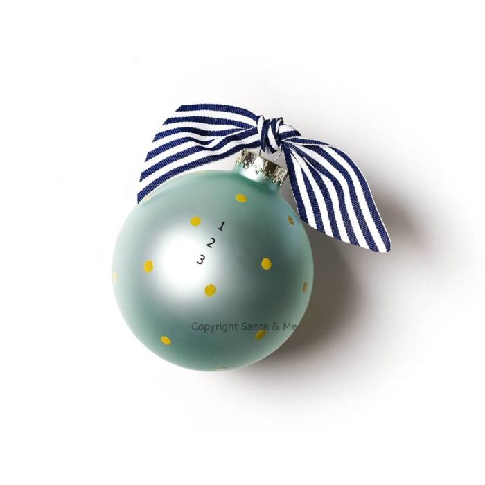 On the Farm Factor Glass Ornament
