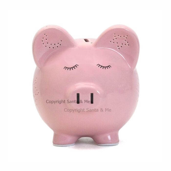 Large Night Light Piggy Bank / Pink