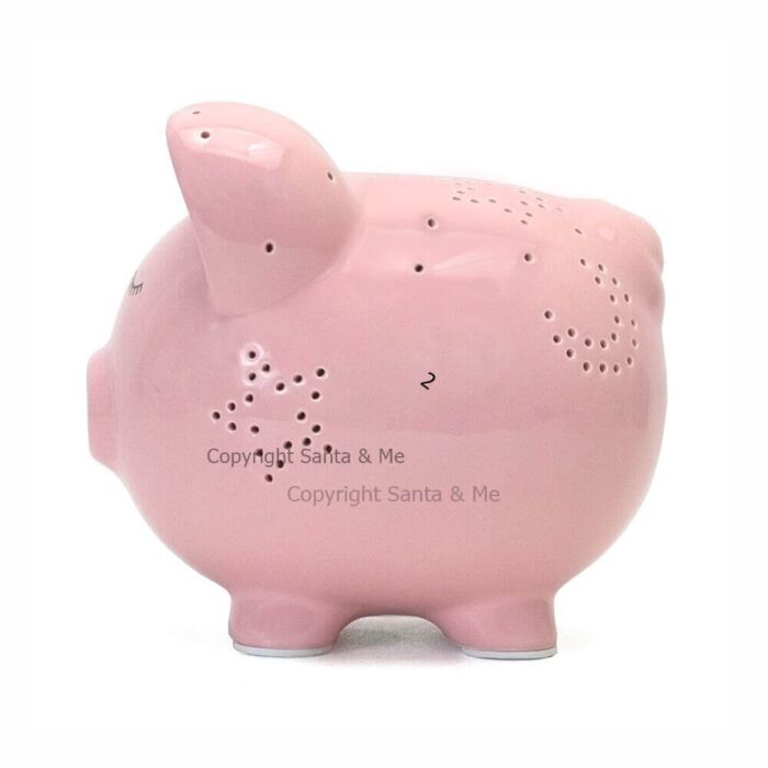Large Night Light Piggy Bank / Pink