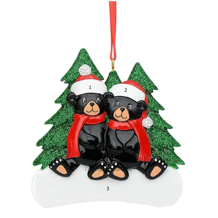 Christmas Black Bear Family / 2 Christmas Black Bear Family / 2