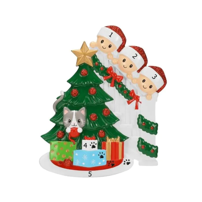 Cat in Christmas Tree Family / 3 Cat in Christmas Tree Family / 3