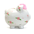 Large Posies & Polka Dots Piggy Bank thumbnail