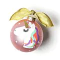 Unicorn Glass Ornament - CHILD-UNICRN - Santa & Me thumbnail
