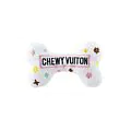 Small - White Chewy Vuiton Bone Toy (Pets) thumbnail