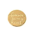 18kt Gold Plating Locket Note - Forever in My Heart thumbnail
