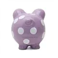 Large Polka Dot Piggy Bank /Purple thumbnail
