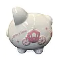 Large - Raised Princess Design - Piggy Bank - CR100PR - Santa & Me thumbnail