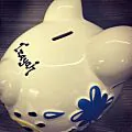 Large - Raised Princess Design - Piggy Bank thumbnail