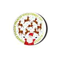 Christmas Calling Reindeer 10" Dinner Plate  thumbnail