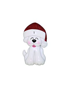 Add On Sitting Dog / White