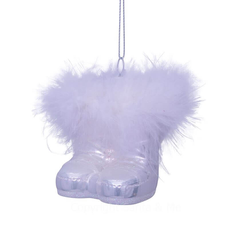 White Fashion Ski Boots - Glass