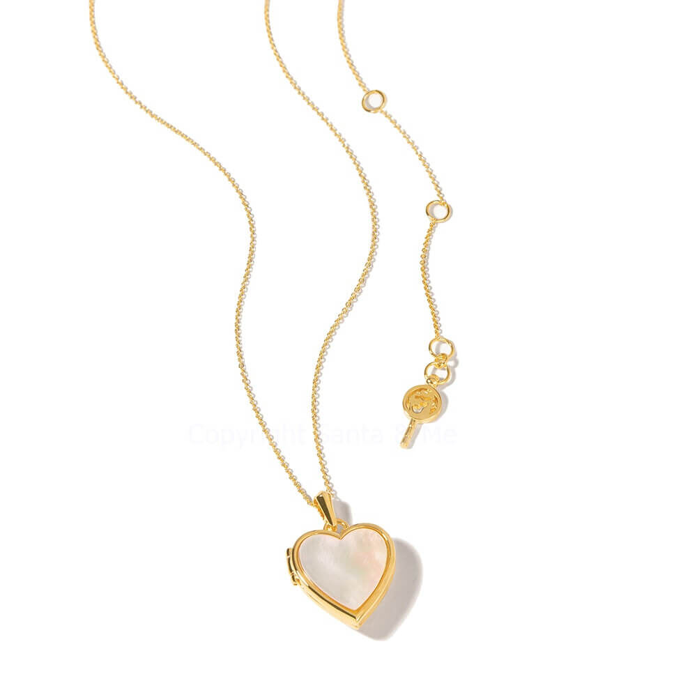 18kt Gold Plating Heart Locket Necklace