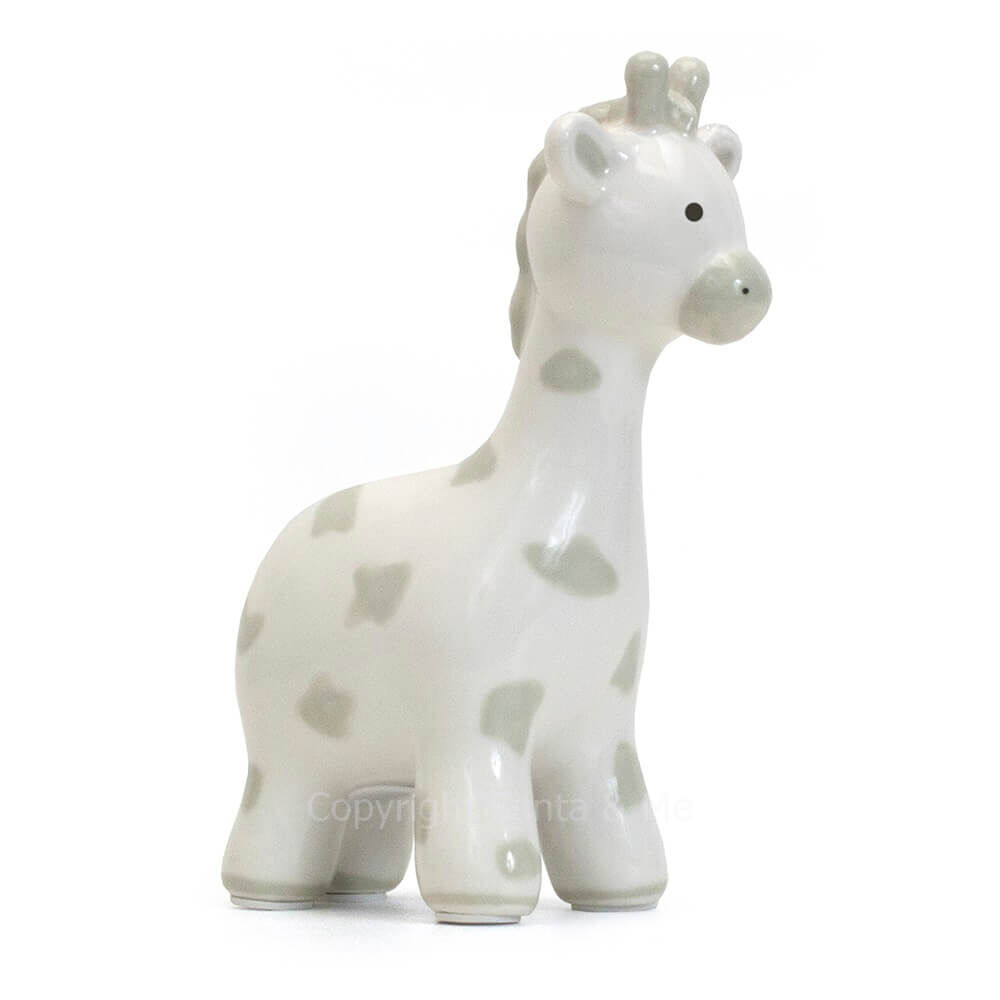 Grey Spotted Giraffe - Money Bank